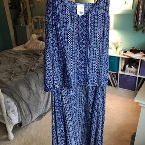 Blue sun dress